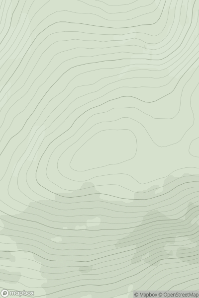 Thumbnail image for Carn Creagach [Pitlochry to Braemar & Blairgowrie] showing contour plot for surrounding peak